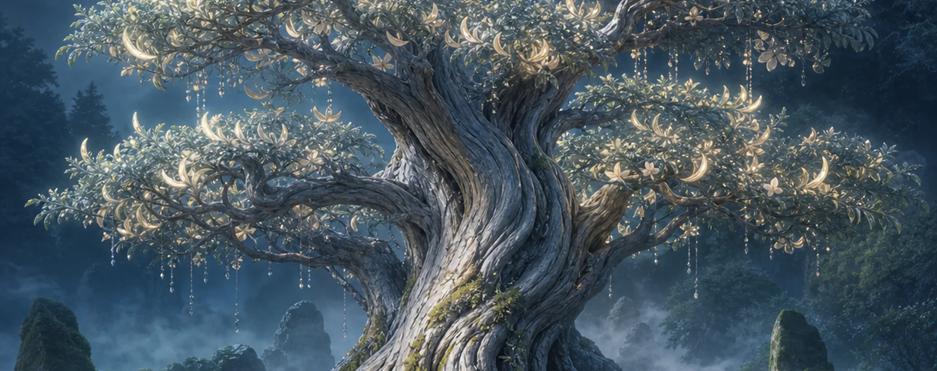 Fantasy tree examples generated by the Random Tree Generator